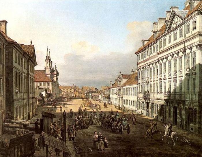 Bernardo Bellotto Dluga Street oil painting picture